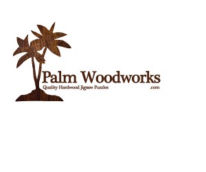 palm trees logo puzzle cut better color